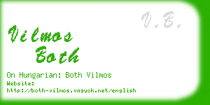 vilmos both business card